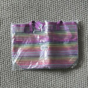 Ulta Beauty Colorful Striped Tote Bag